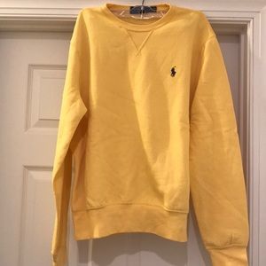 Polo yellow sweatshirt new without tags never worn